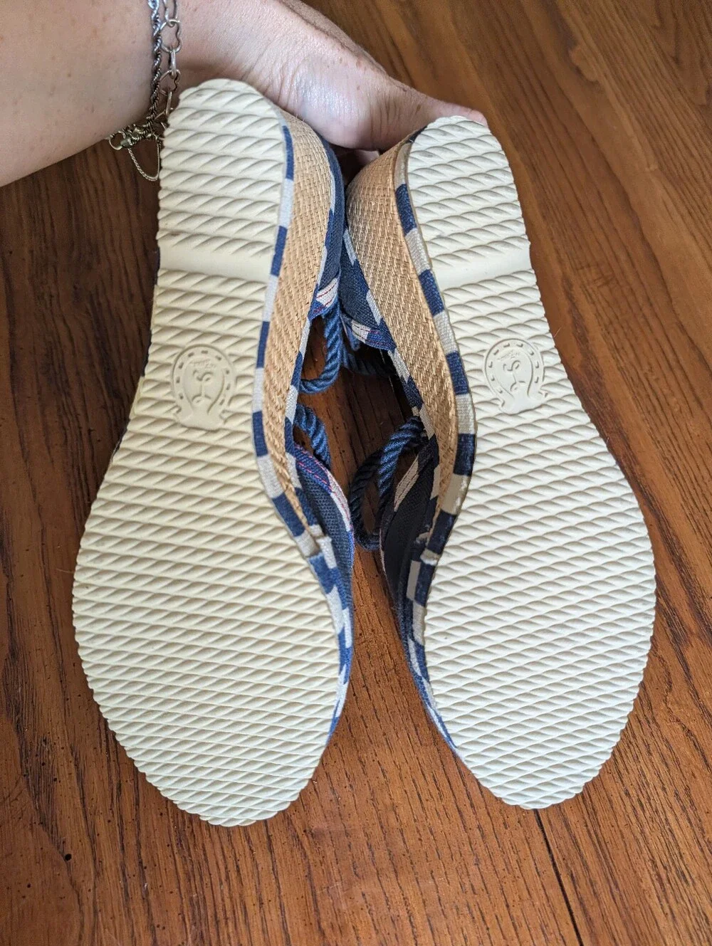 Miss L Fire Nautical Anchor Peep Toe Heels – Like New Women's 9.5